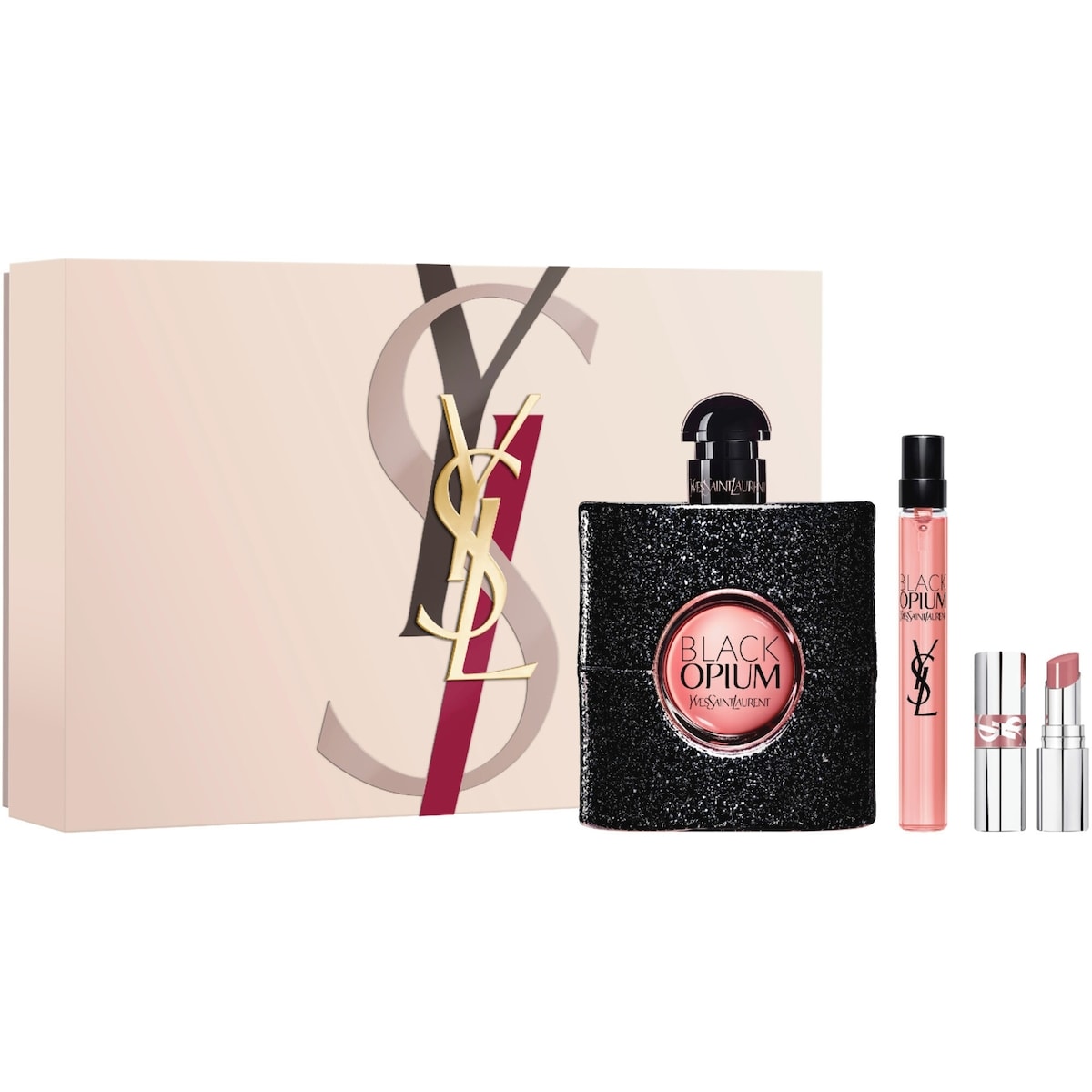 Coffret cadeau Black Opium Eau de Parfum et mini YSL Loveshine
