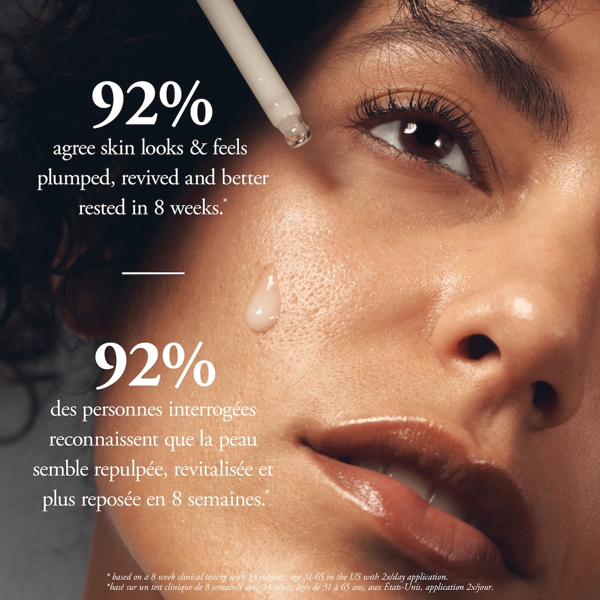 dose of wisdom™ bouncy skin reactivating serum in-depth hydration and collagen support loaded with oxygen, vitamin C hyaluronic acid