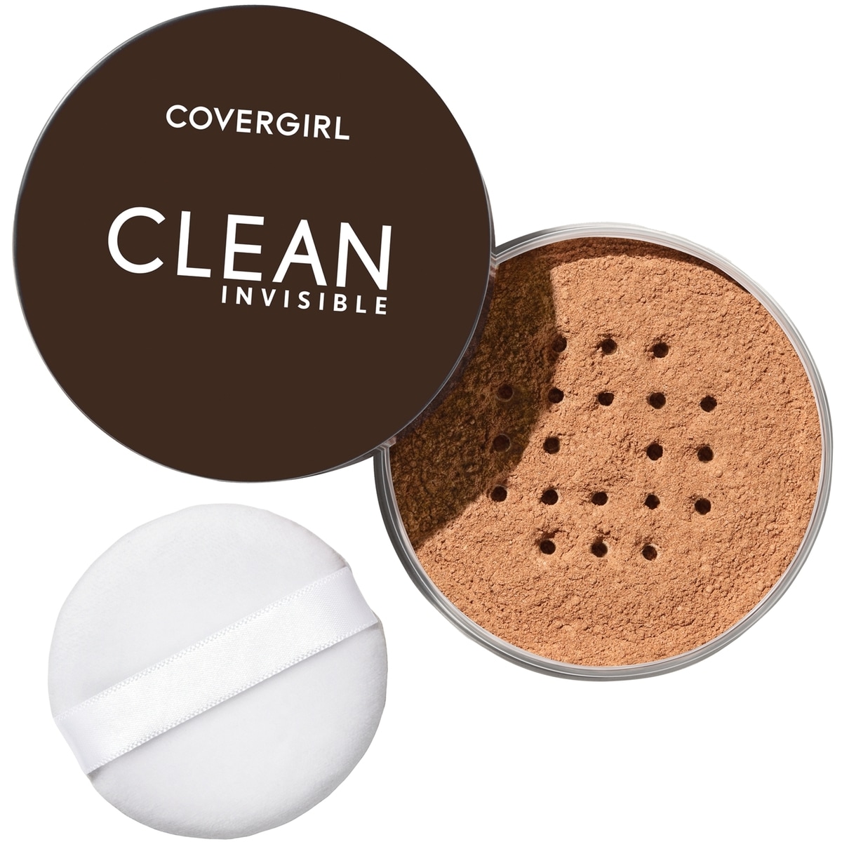Poudre Libre Clean Invisible, pigments d'origine 100% naturelle, 15 ingrédients essentiels, n'obstruent pas les pores, légère et respirante