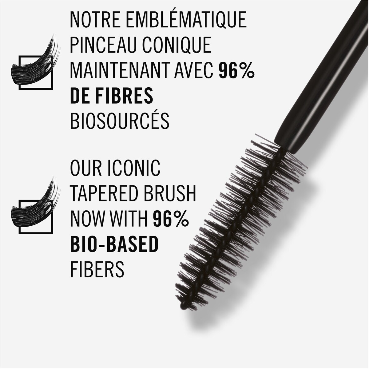 Mascara Scandaleyes Reloaded, formule pure, saine et végétalienne pour une application sans grumeaux et jusqu'à 24 heures de tenue