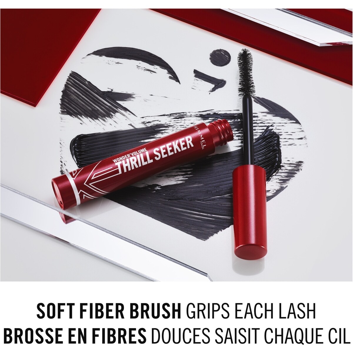 Wonder'volume Thrill Seeker Mascara, Volume Audacieux, Allongeant, Sensation De Légèreté, Sans Grumeaux, Ne Coule Pas