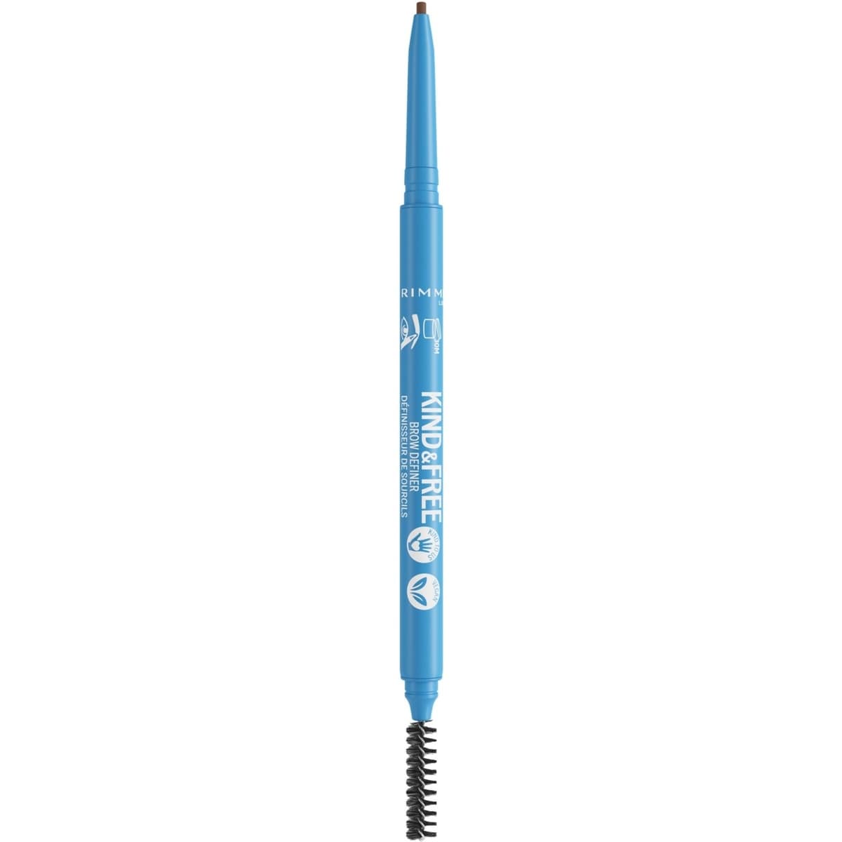 Définisseur de sourcils Kind & Free™, double embout pointe ultra fine et brosse, SANS huiles minérales, formule végétalienne