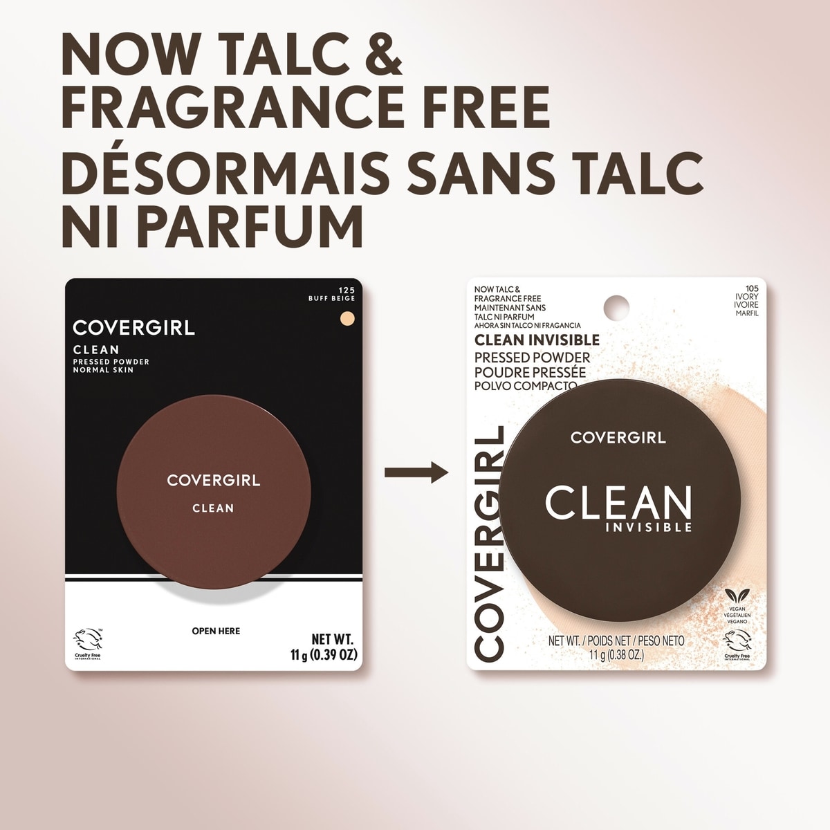 Clean Invisible Pressed Powder, Lightweight, Breathable, Vegan Formula, Talc- and fragrance-free