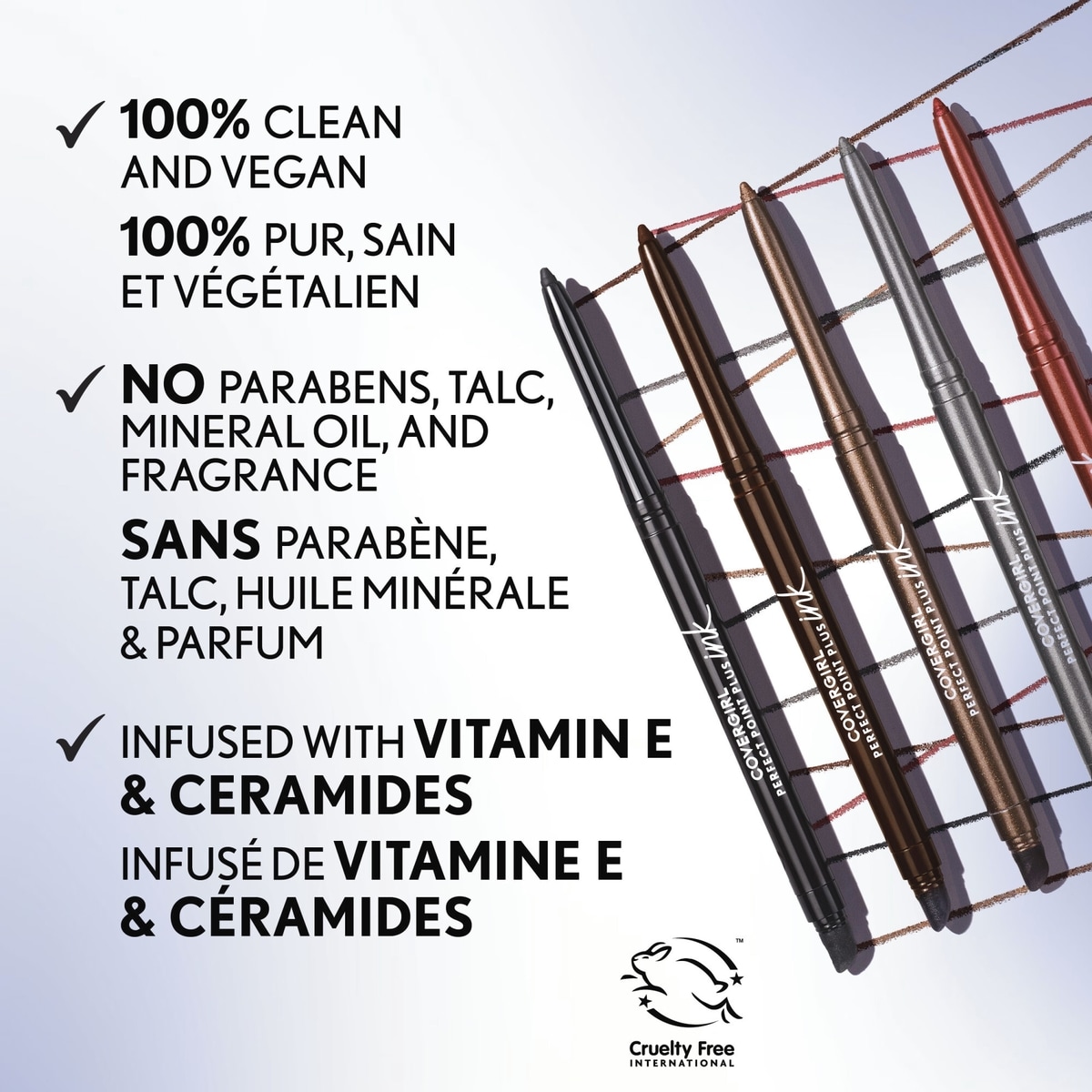 Perfect Point Plus Ink Gel Eye Pencil, Pigmented, Long-Wearing