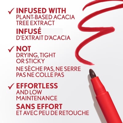Outlast Lipstain, Smooth Application, Precise Pen-Like Tip, Transfer-Proof, Satin Stained Finish, Vegan Formula 6