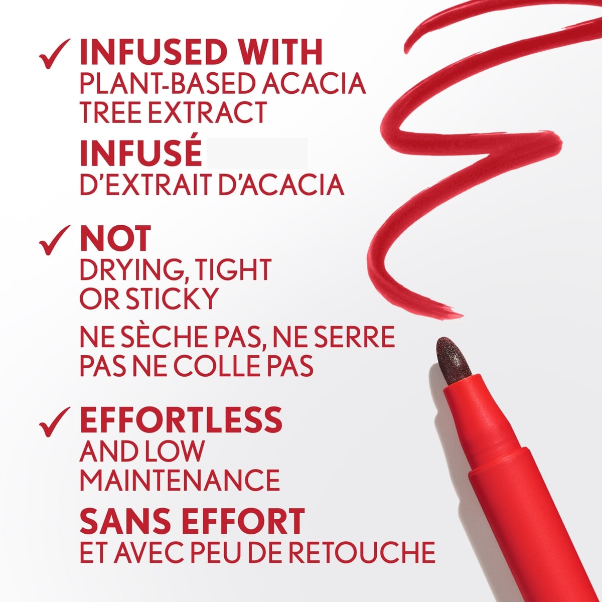 Outlast Lipstain, Smooth Application, Precise Pen-Like Tip, Transfer-Proof, Satin Stained Finish