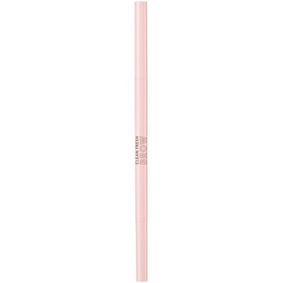 Clean Fresh Brow Nano Eyebrow Pencil, Ultra-Precise Tip, Waterproof, Transfer-Resistant, Built-In Spoolie, Vegan Formula