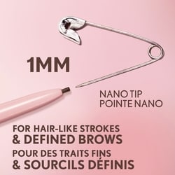 Clean Fresh Brow Nano Eyebrow Pencil, Ultra-Precise Tip, Waterproof, Transfer-Resistant, Built-In Spoolie, Vegan Formula 6