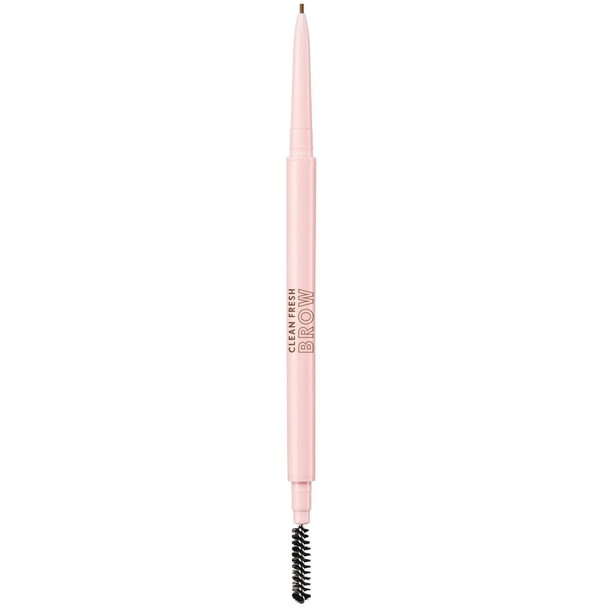 Clean Fresh Brow Nano Eyebrow Pencil, Ultra-Precise Tip, Waterproof, Transfer-Resistant, Built-In Spoolie, Vegan Formula