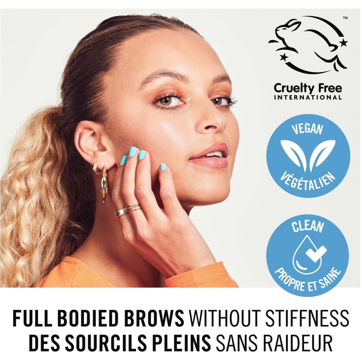 Cire à sourcils Kind & Free, facile à appliquer, tenue longue durée, ne s’effrite pas, sans résidus, sourcils relevés