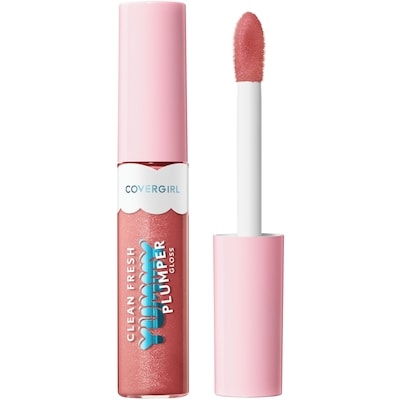 Clean Fresh Yummy Gloss, Plumper Gloss, Shiny Gloss, Vegan Formula, Volumizing Lip Plumper, Easy to Apply, Minty Flavor,