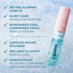 Clean Fresh Yummy Gloss, Plumper Gloss, Shiny Gloss, Vegan Formula, Volumizing Lip Plumper, Easy to Apply, Minty Flavor, 6