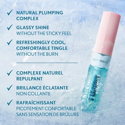 Clean Fresh Yummy Gloss, Plumper Gloss, Shiny Gloss, Vegan Formula, Volumizing Lip Plumper, Easy to Apply, Minty Flavor, 6