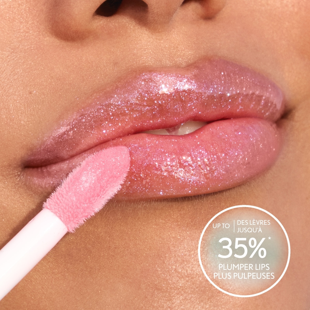 Clean Fresh Yummy Gloss, Plumper Shiny Vegan Formula, Volumizing Lip Plumper, Easy to Apply, Minty Flavor,