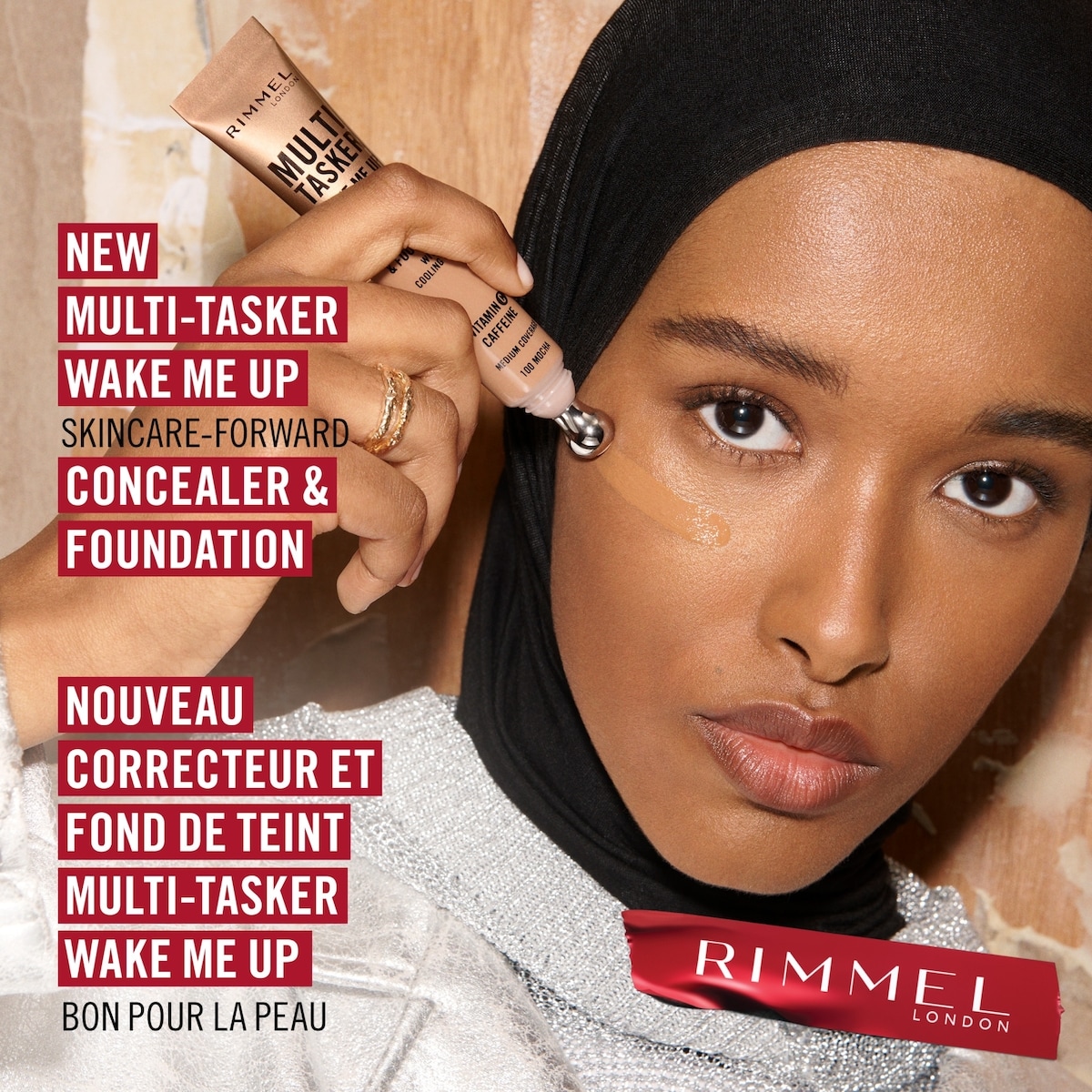 Multi-Tasker Wake Me Up, Concealer & Foundation, Brightens, Corrects, Buildable Coverage, Radiant Finish, Vegan Formula