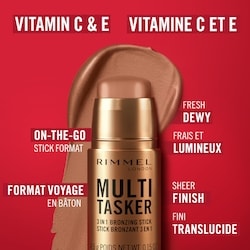 Multi Tasker Bronzing, Sculpting & Contour Stick, All-Day Wear, Dewy Finish, Vegan-Friendly Makeup 3