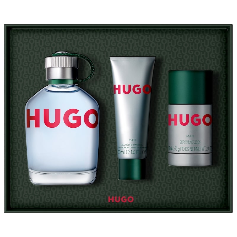 HUGO MAN 香水セット 125ml + デオドラント Hugo Boss HUGO Man Eau de Toilette, Deodorant Stick, and Shower
