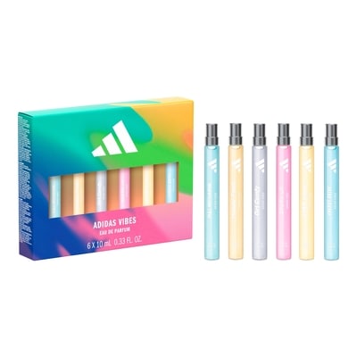 Vibes Discovery Set includes the full Vibes Eau De Parfum range (6 x 10ml), consisting of: Enery Drive, Full Recharge, Chill Zone, Get Comfy, Spark Up and Happy Feels fragrances. 2
