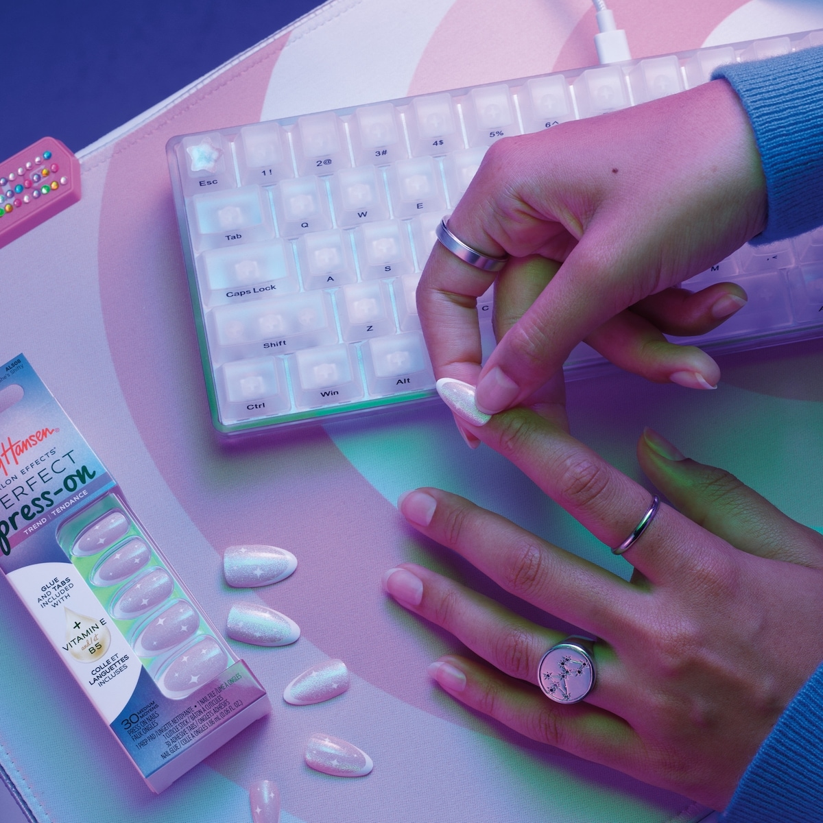 Faux ongles à coller Salon Effects Perfect, Manucure impeccable, Faciles appliquer, Longue tenue