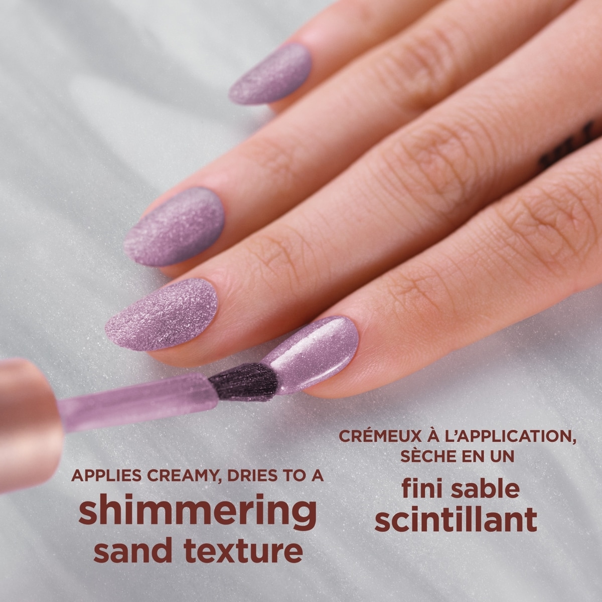 Insta-Dri, Taupe Notch Sand IV, Quick-Dry Nail Polish, Sand-Like Texture