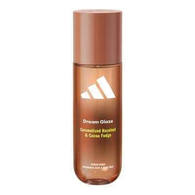 adidas Vibes Dream Glaze Fragrance Hair & Body Mist for Women, Mood-Boosting, Notes of Caramelised Hazelnut & Cocoa Fudge, For Any Occasion, 236ml