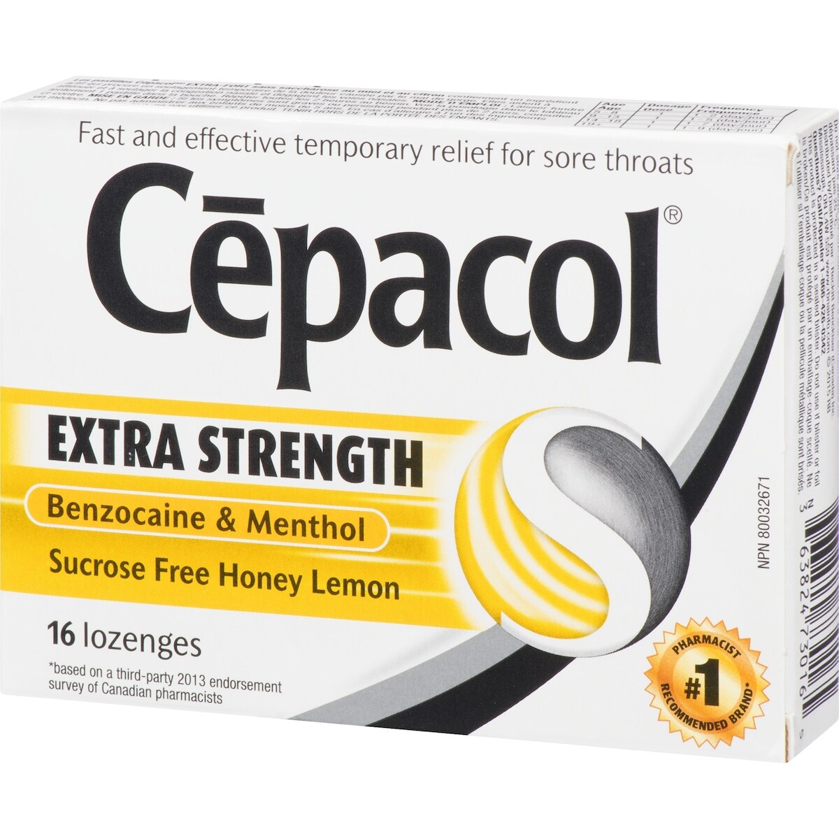 Cepacol® Extra Strength Sucrose Free Honey Lemon Value Pack, Sore Throat Lozenges