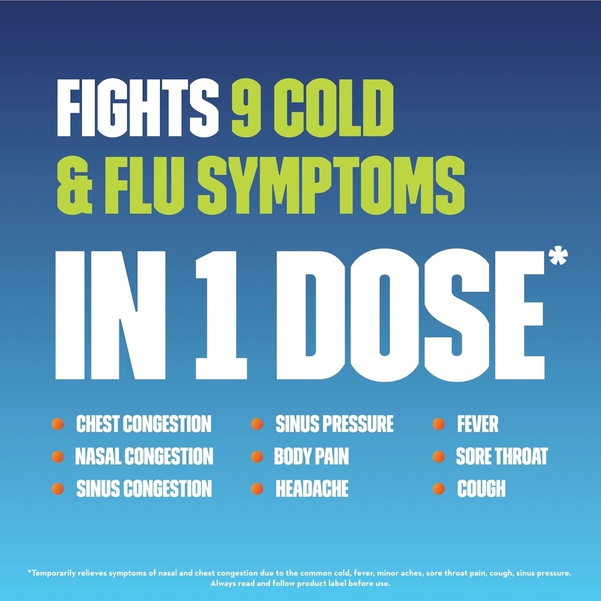 Multi-Action® Congestion, Cold & Cough Caplets