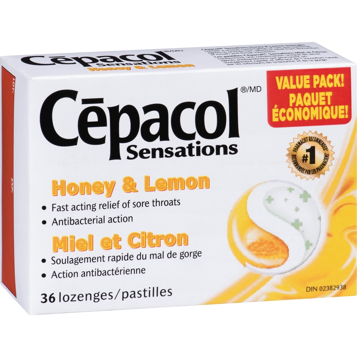 Cepacol® Sensations Honey and Lemon, Sore Throat Lozenges