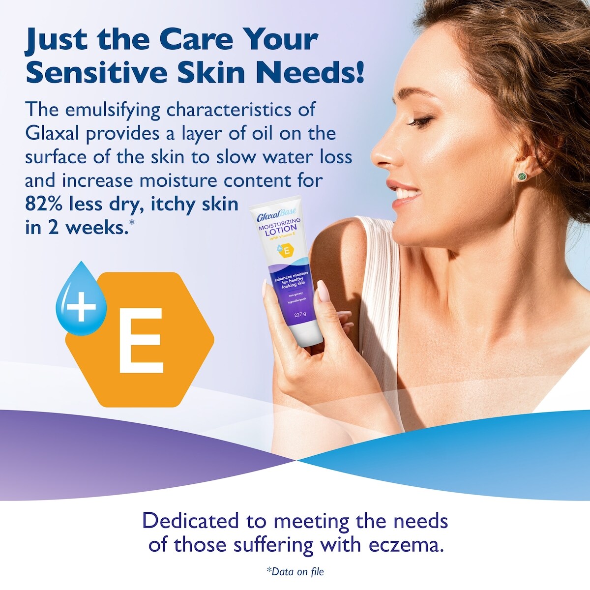 Base Glaxal lotion hydratante avec vitamine e