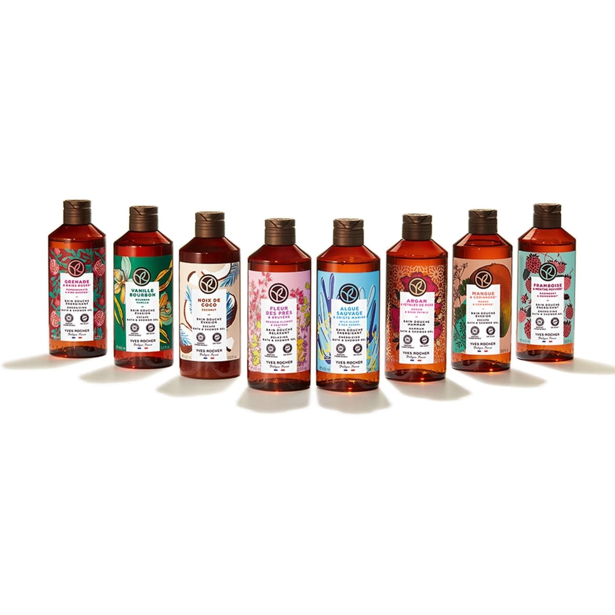 Bain douche énergisant framboise & menthe poivrée