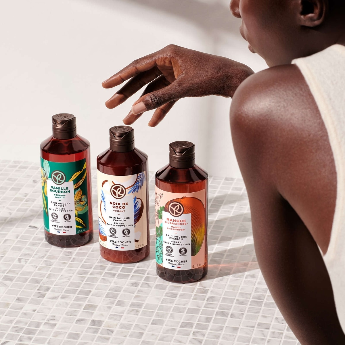 Bain douche énergisant framboise & menthe poivrée