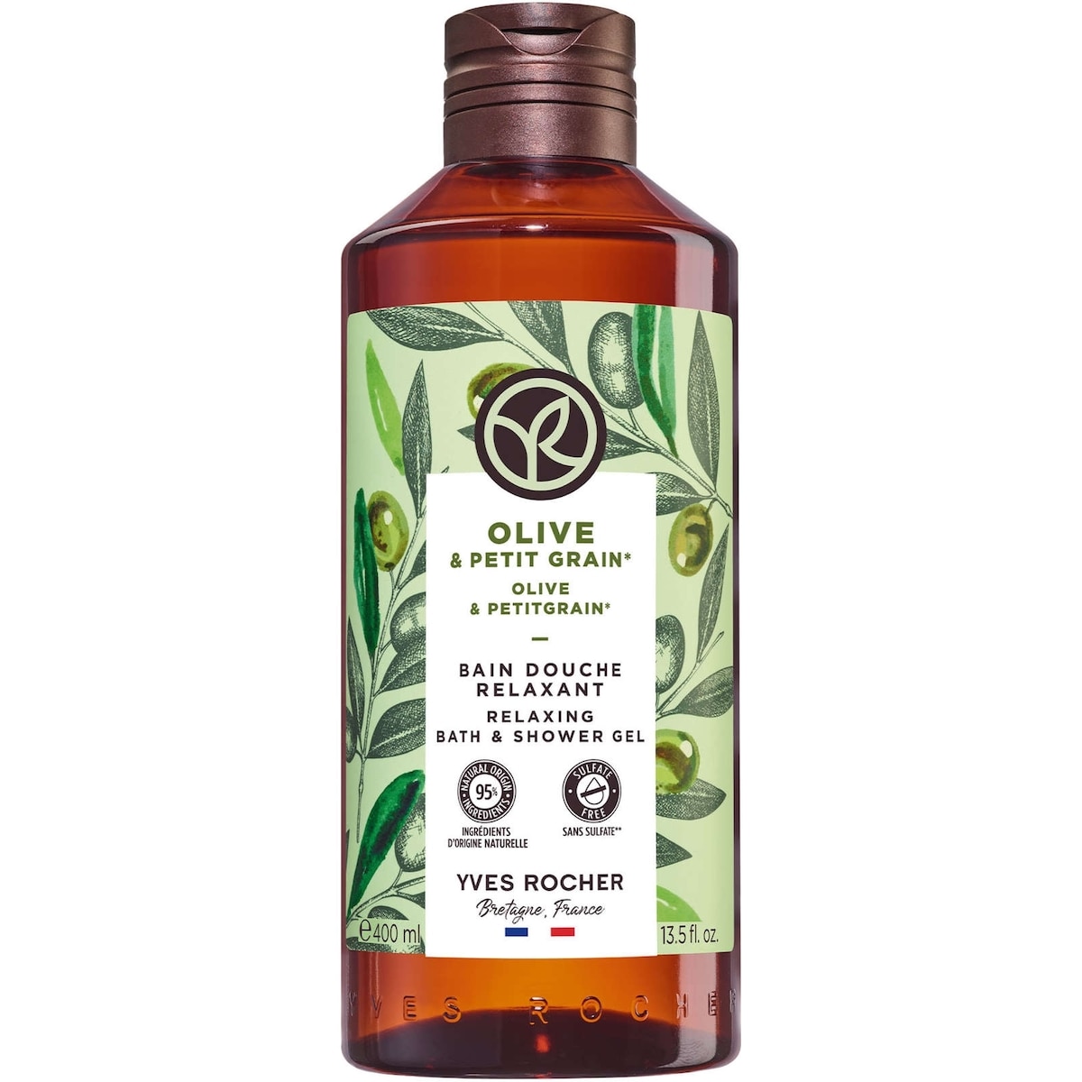 Bain douche relaxant olive & petit grain