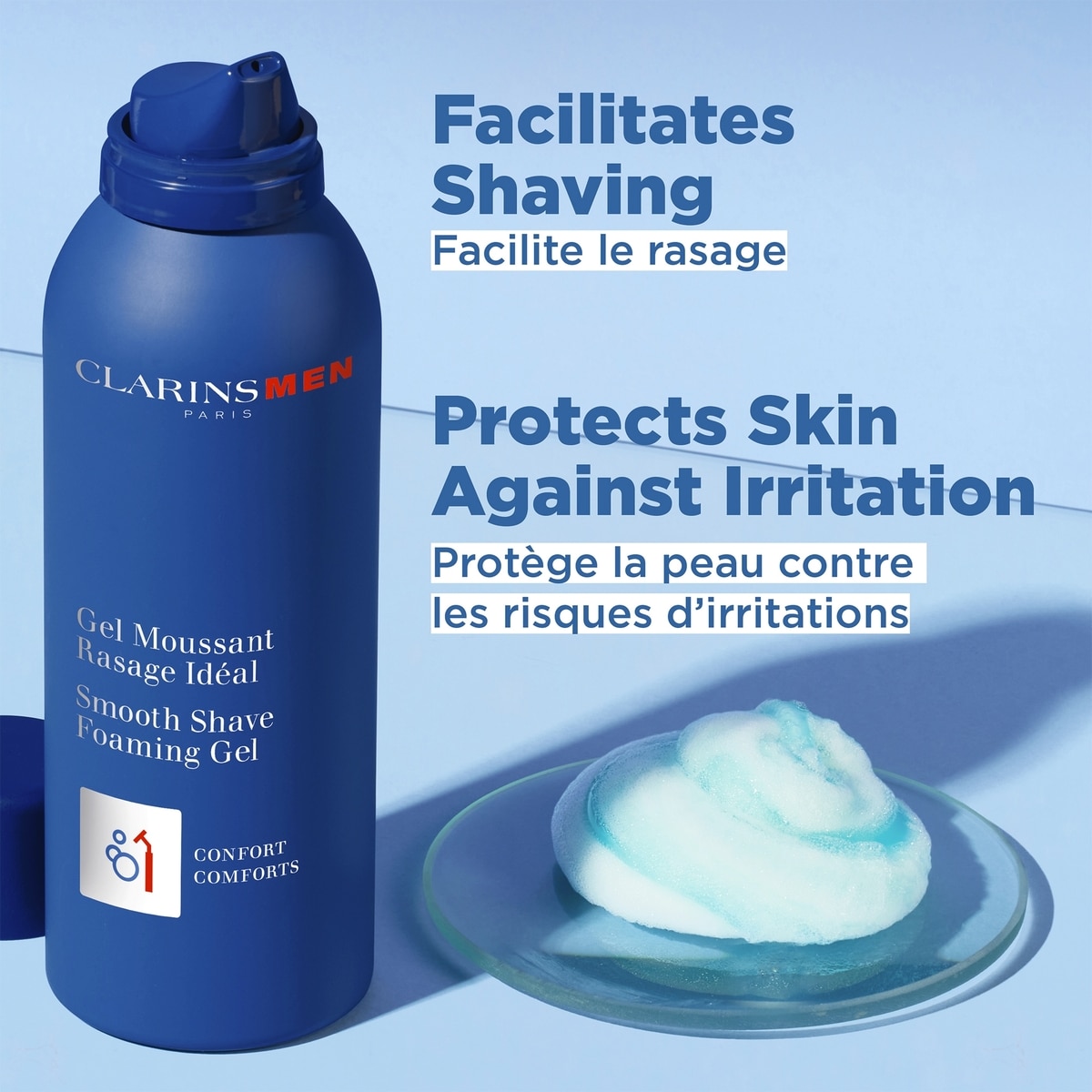 ClarinsMen Gel Moussant Rasage Idéal