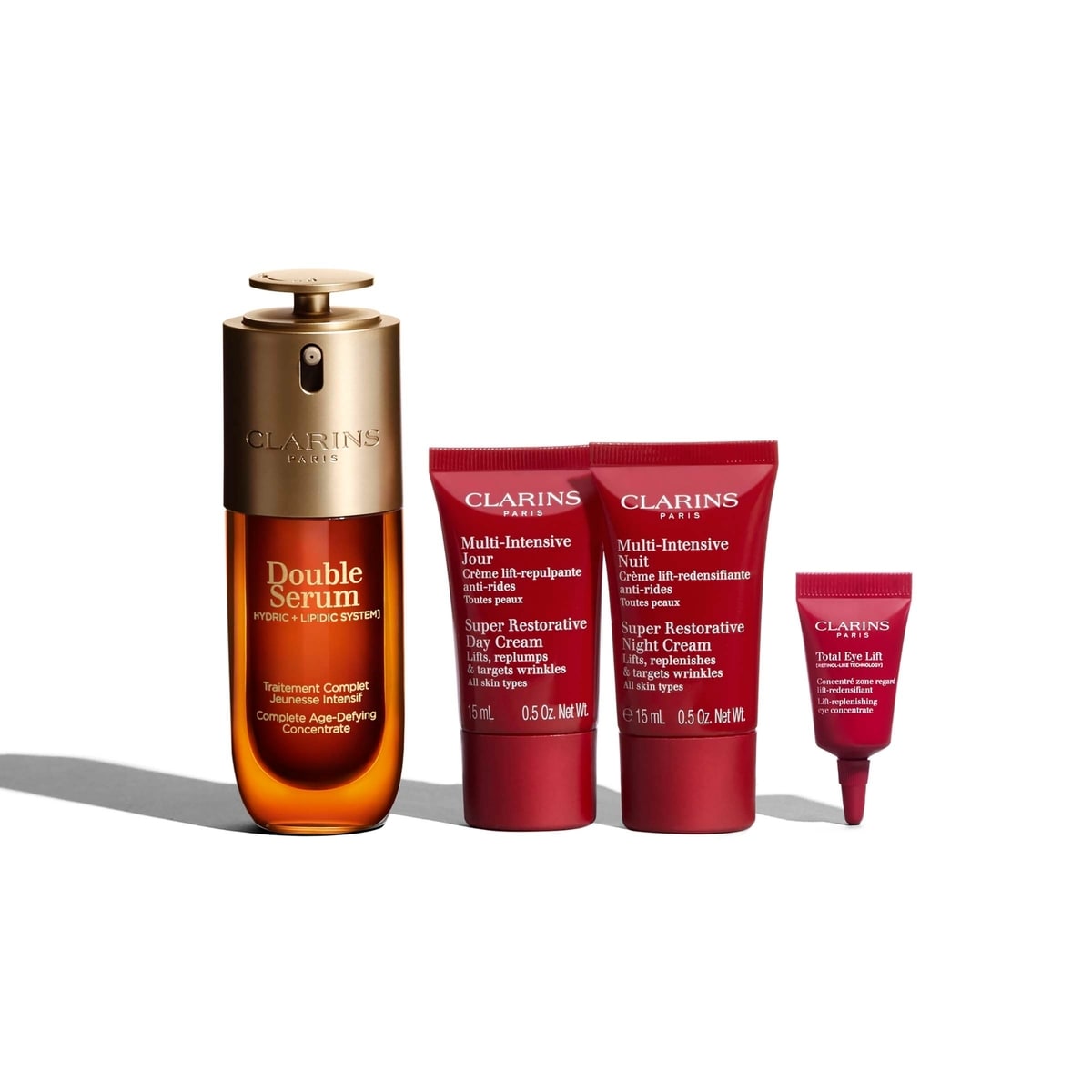 Clarins Double Serum & Super-Restorative – Replenishing, age