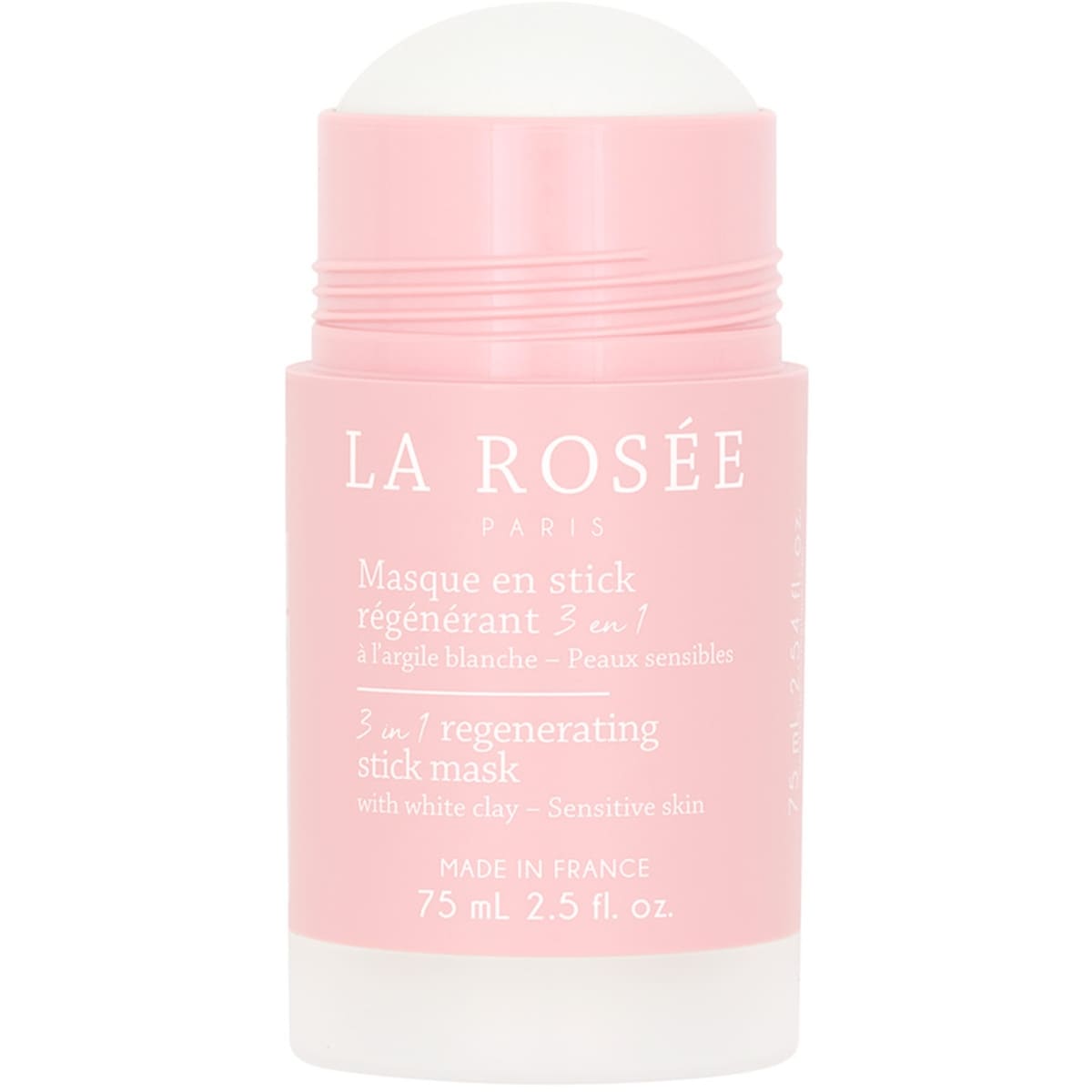 3-in-1 regenerating stick mask with white clay