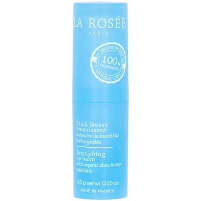 Nourishing refillable lip balm organic shea butter