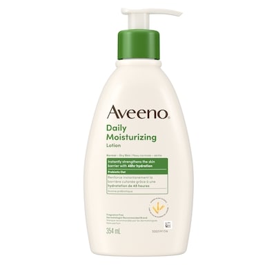 Daily Moisturizing Lotion, Dry Skin, Non-Comedogenic, Prebiotic Oat, Daily Moisturizer, Fragrance Free, 354mL