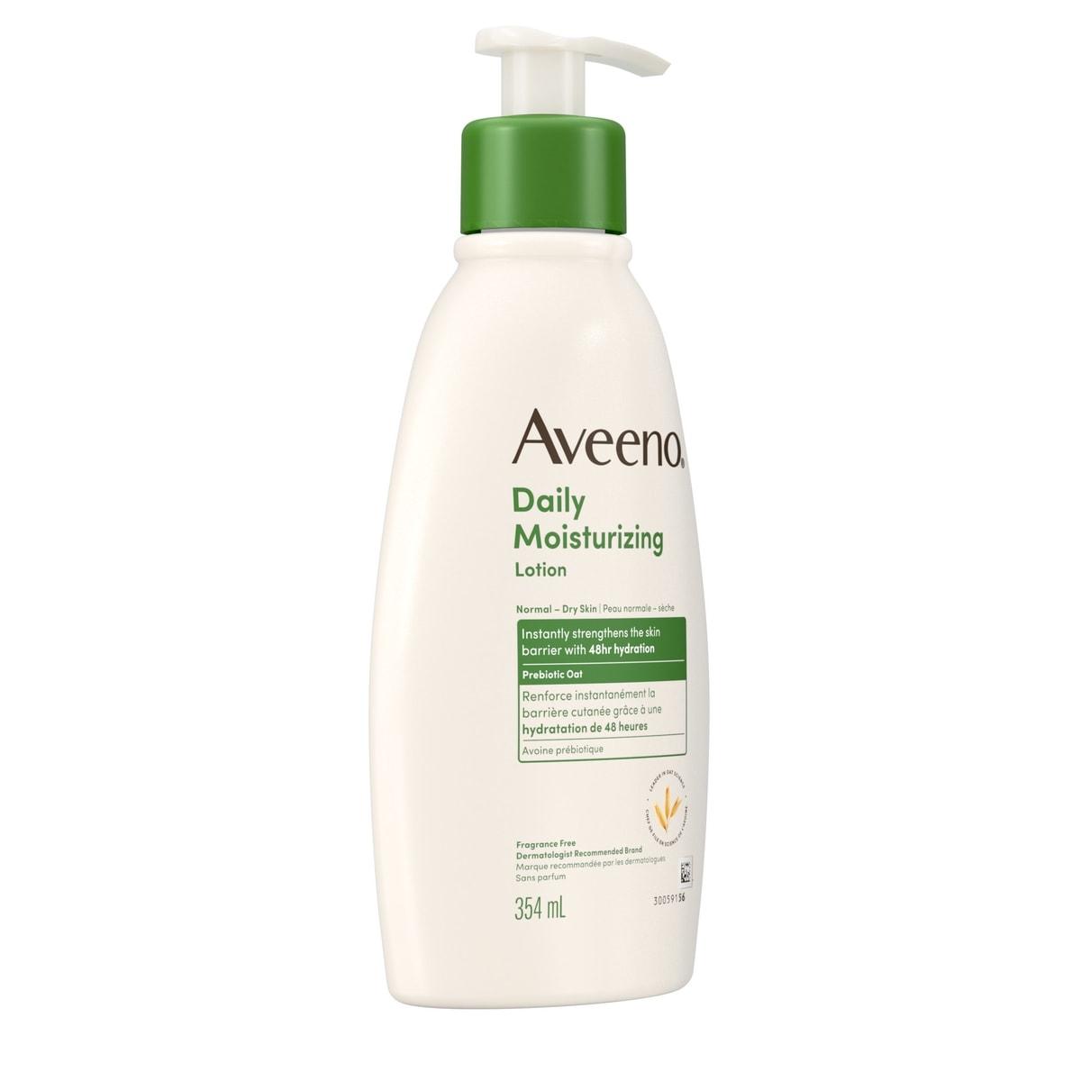 Daily Moisturizing Lotion, Dry Skin, Non-Comedogenic, Prebiotic Oat, Daily Moisturizer, Fragrance Free, 354mL