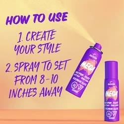 Mega Flexible Trial Hair Spray for Curly Hair, Straight Hair, and Wavy Hair 3