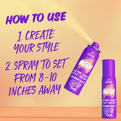Mega Flexible Trial Hair Spray for Curly Hair, Straight Hair, and Wavy Hair 3