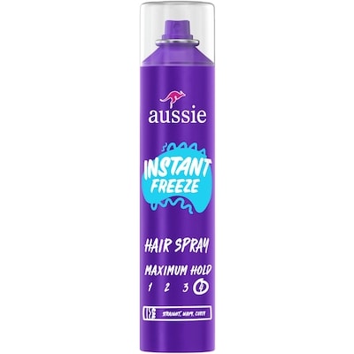 Instant Freeze Hair Spray for Curly Hair, Straight Hair, and Wavy Hair