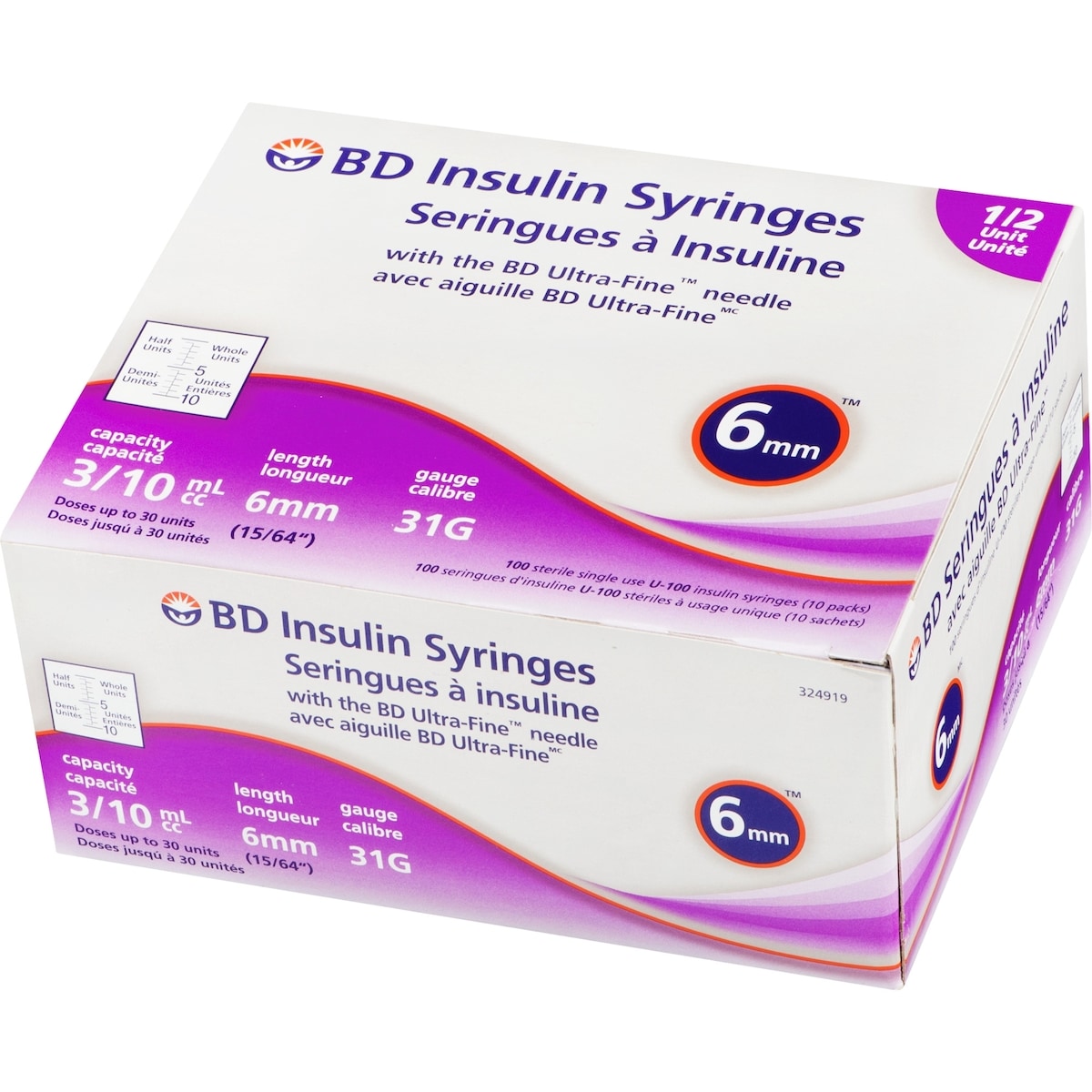 Ultra-Fine 0.3ML 31G 6MM Syringe