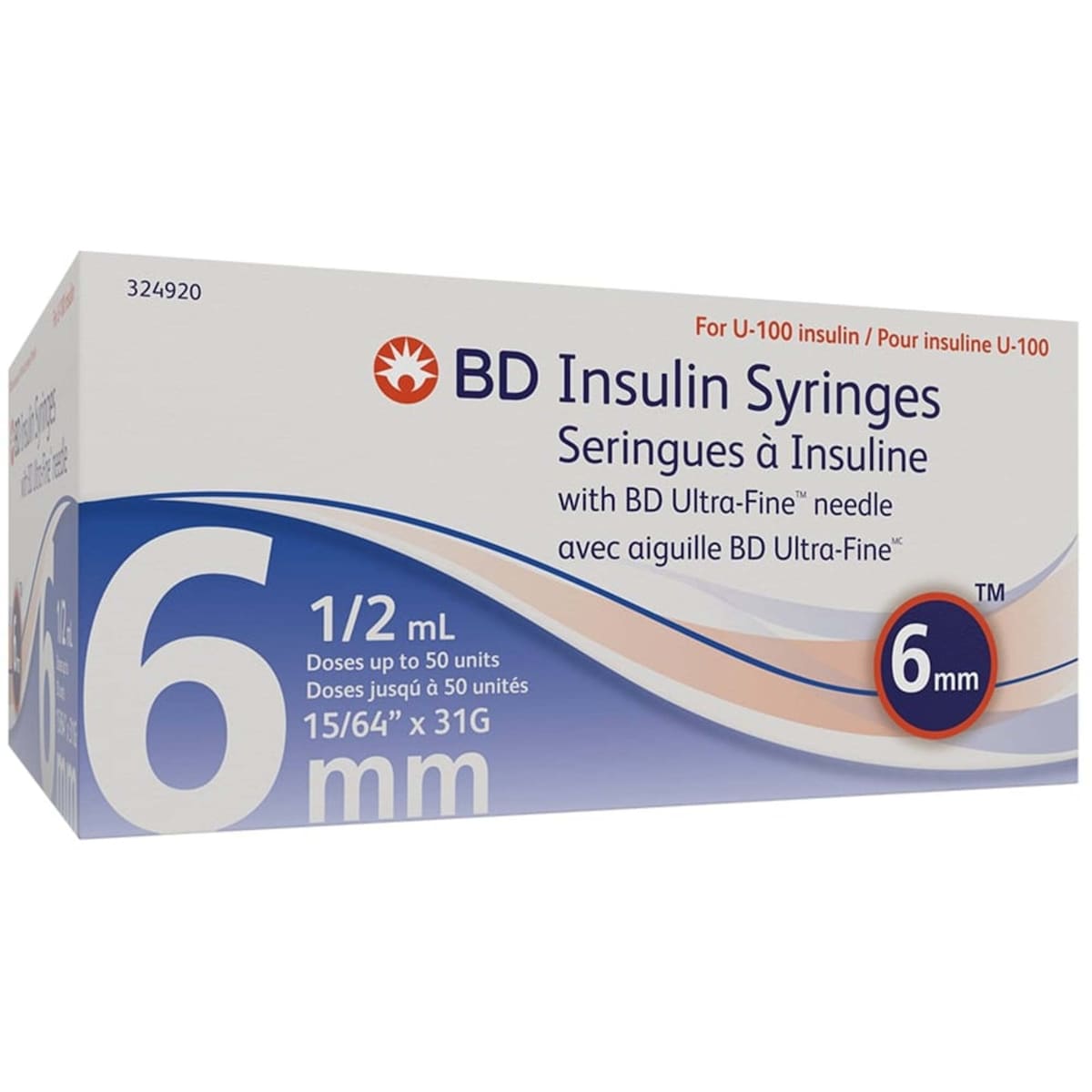 Ultra-Fine 0.5ML 31G 6MM Syringe
