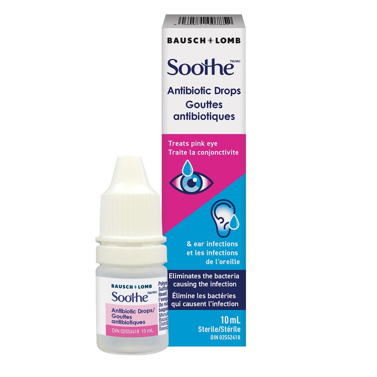 Soothe Gouttes antibiotiques