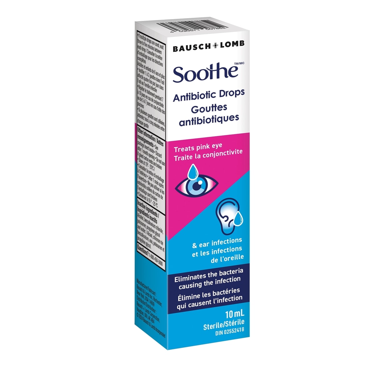 Soothe Gouttes antibiotiques