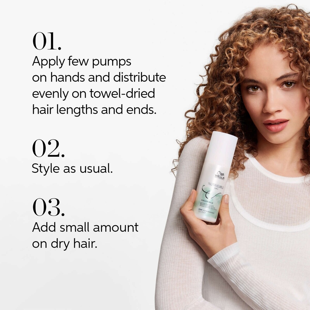 Baume définition Nutricurls Curlixir pour les boucles de Wella Professionals, 150 mL