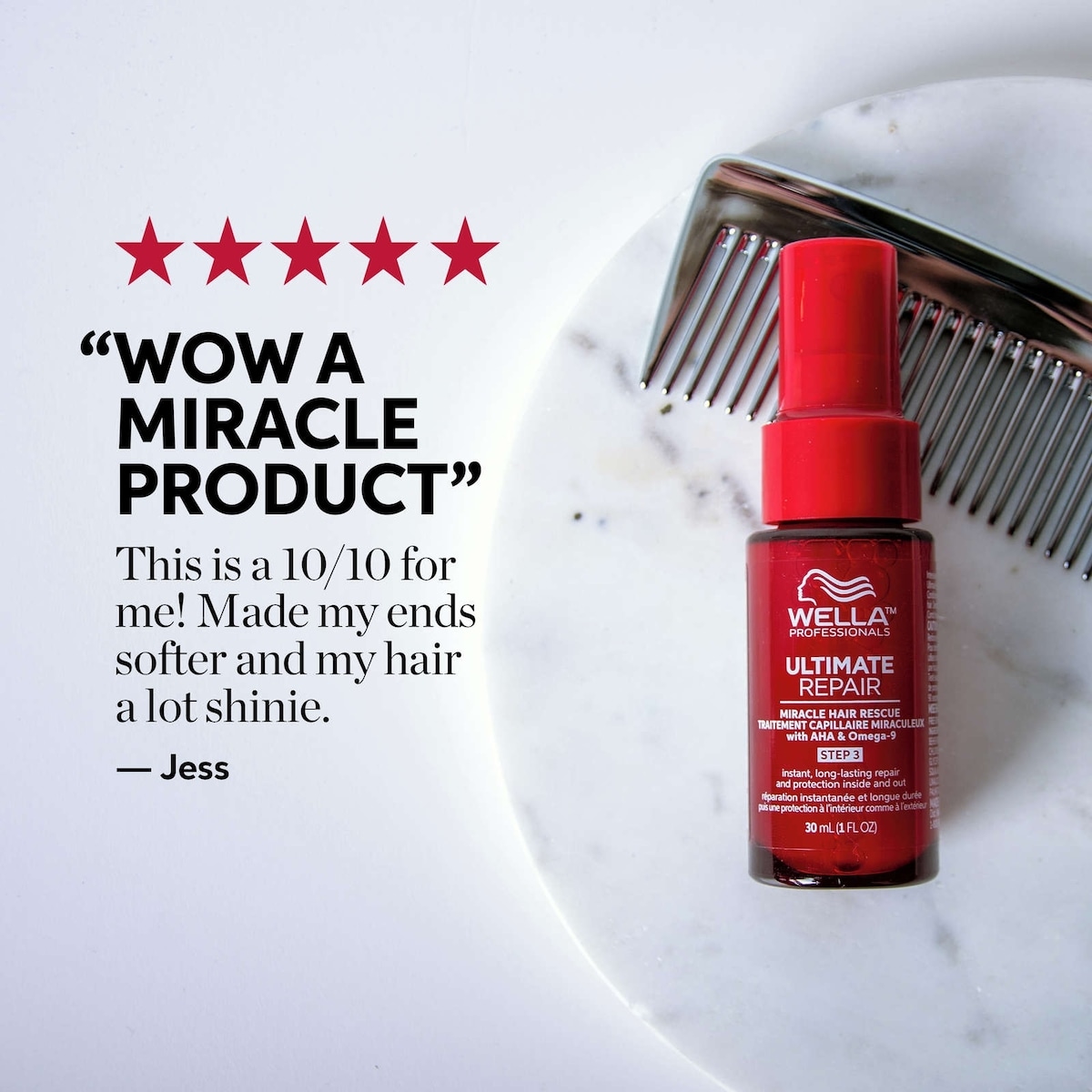 Wella Professionals ULTIMATE REPAIR Miracle Hair Rescue, Luxury Leave-On Hair Repair Treatment for Damaged Hair
