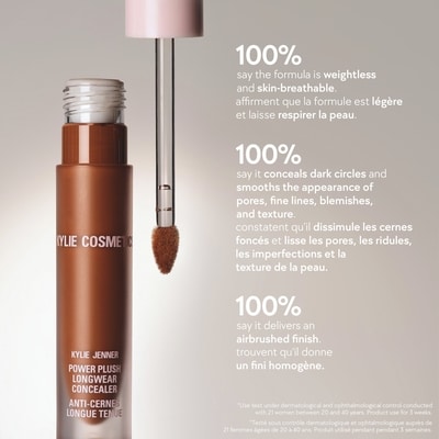 Power Plush Longwear Concealer, 12-hour wear, brightens & color correct under eye circles, natural finish, crease & cake-proof, vegan 7