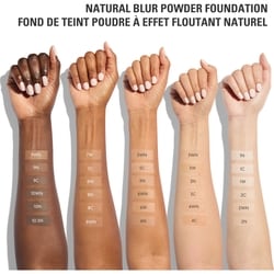 Natural Blur Powder Foundation, medium buildable blurred matte, 12-hour wear, breathable finish 7