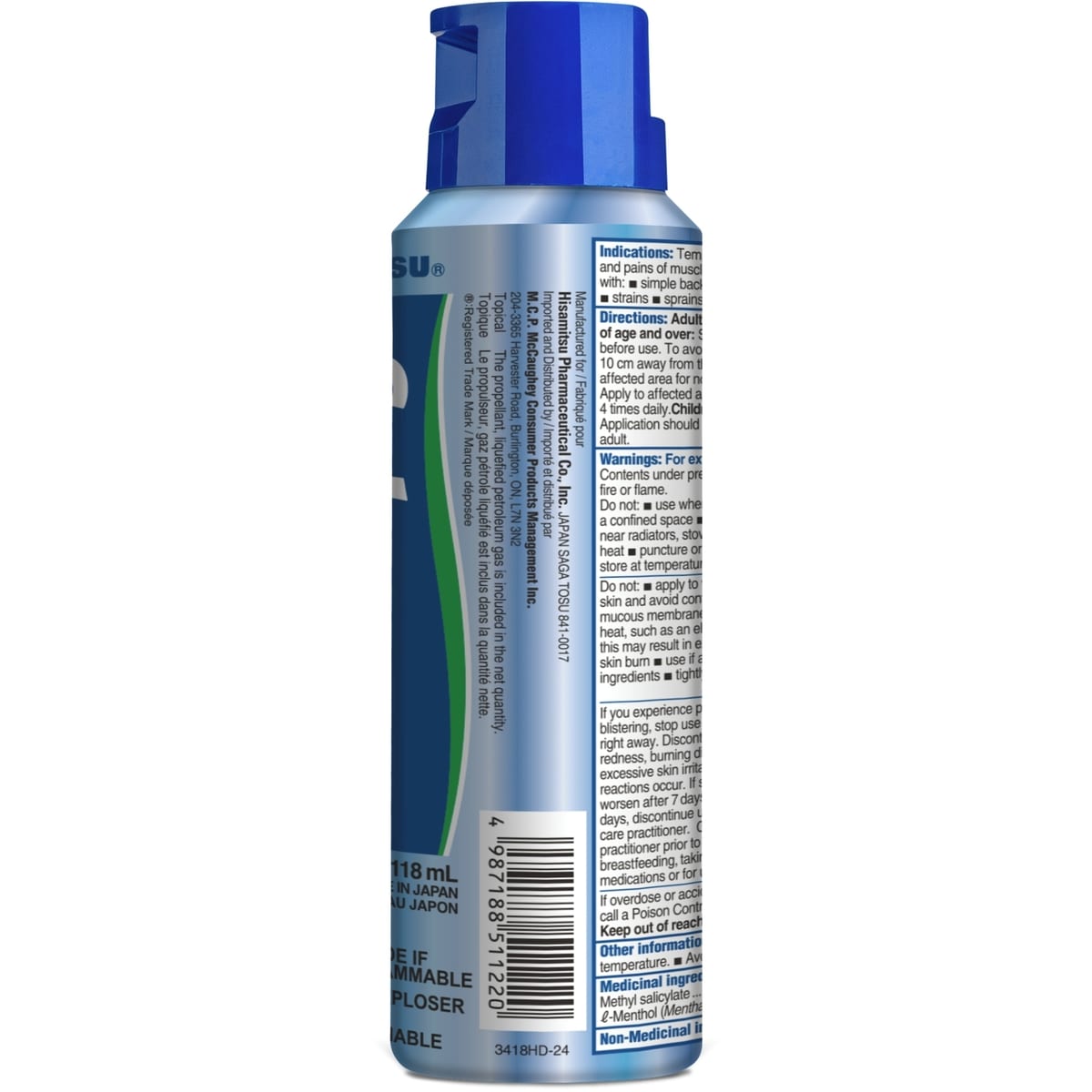 Salonpas soulagement de la douleur Jet Spray